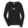 Ladies Long Sleeve Fan Favorite V Neck Tee Thumbnail