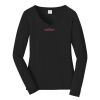 Ladies Long Sleeve Fan Favorite V Neck Tee Thumbnail