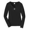 Ladies Long Sleeve Fan Favorite V Neck Tee Thumbnail