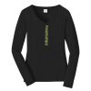 Ladies Long Sleeve Fan Favorite V Neck Tee Thumbnail
