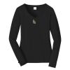 Ladies Long Sleeve Fan Favorite V Neck Tee Thumbnail