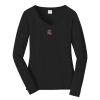 Ladies Long Sleeve Fan Favorite V Neck Tee Thumbnail