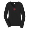 Ladies Long Sleeve Fan Favorite V Neck Tee Thumbnail