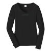 Ladies Long Sleeve Fan Favorite V Neck Tee Thumbnail