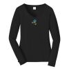 Ladies Long Sleeve Fan Favorite V Neck Tee Thumbnail