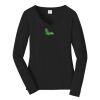 Ladies Long Sleeve Fan Favorite V Neck Tee Thumbnail