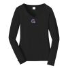 Ladies Long Sleeve Fan Favorite V Neck Tee Thumbnail