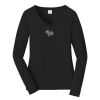 Ladies Long Sleeve Fan Favorite V Neck Tee Thumbnail