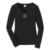 Ladies Long Sleeve Fan Favorite V Neck Tee Thumbnail