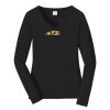 Ladies Long Sleeve Fan Favorite V Neck Tee Thumbnail