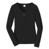 Ladies Long Sleeve Fan Favorite V Neck Tee Thumbnail