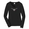 Ladies Long Sleeve Fan Favorite V Neck Tee Thumbnail