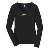 Ladies Long Sleeve Fan Favorite V Neck Tee Thumbnail
