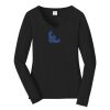 Ladies Long Sleeve Fan Favorite V Neck Tee Thumbnail