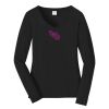 Ladies Long Sleeve Fan Favorite V Neck Tee Thumbnail