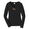 Ladies Long Sleeve Fan Favorite V Neck Tee Thumbnail