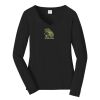 Ladies Long Sleeve Fan Favorite V Neck Tee Thumbnail