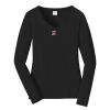 Ladies Long Sleeve Fan Favorite V Neck Tee Thumbnail