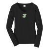Ladies Long Sleeve Fan Favorite V Neck Tee Thumbnail