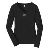Ladies Long Sleeve Fan Favorite V Neck Tee Thumbnail
