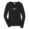 Ladies Long Sleeve Fan Favorite V Neck Tee Thumbnail