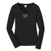 Ladies Long Sleeve Fan Favorite V Neck Tee Thumbnail