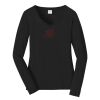 Ladies Long Sleeve Fan Favorite V Neck Tee Thumbnail