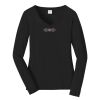 Ladies Long Sleeve Fan Favorite V Neck Tee Thumbnail