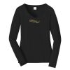 Ladies Long Sleeve Fan Favorite V Neck Tee Thumbnail