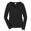 Ladies Long Sleeve Fan Favorite V Neck Tee Thumbnail