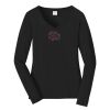 Ladies Long Sleeve Fan Favorite V Neck Tee Thumbnail