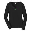 Ladies Long Sleeve Fan Favorite V Neck Tee Thumbnail