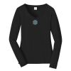 Ladies Long Sleeve Fan Favorite V Neck Tee Thumbnail