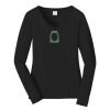 Ladies Long Sleeve Fan Favorite V Neck Tee Thumbnail