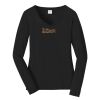 Ladies Long Sleeve Fan Favorite V Neck Tee Thumbnail