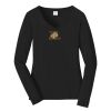 Ladies Long Sleeve Fan Favorite V Neck Tee Thumbnail