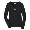 Ladies Long Sleeve Fan Favorite V Neck Tee Thumbnail