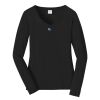 Ladies Long Sleeve Fan Favorite V Neck Tee Thumbnail
