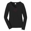 Ladies Long Sleeve Fan Favorite V Neck Tee Thumbnail