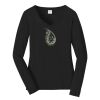 Ladies Long Sleeve Fan Favorite V Neck Tee Thumbnail