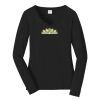 Ladies Long Sleeve Fan Favorite V Neck Tee Thumbnail