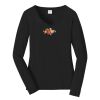 Ladies Long Sleeve Fan Favorite V Neck Tee Thumbnail