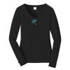 Ladies Long Sleeve Fan Favorite V Neck Tee Thumbnail