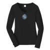 Ladies Long Sleeve Fan Favorite V Neck Tee Thumbnail