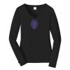 Ladies Long Sleeve Fan Favorite V Neck Tee Thumbnail