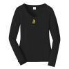 Ladies Long Sleeve Fan Favorite V Neck Tee Thumbnail