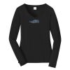 Ladies Long Sleeve Fan Favorite V Neck Tee Thumbnail