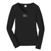 Ladies Long Sleeve Fan Favorite V Neck Tee Thumbnail