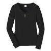 Ladies Long Sleeve Fan Favorite V Neck Tee Thumbnail