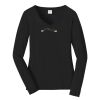 Ladies Long Sleeve Fan Favorite V Neck Tee Thumbnail